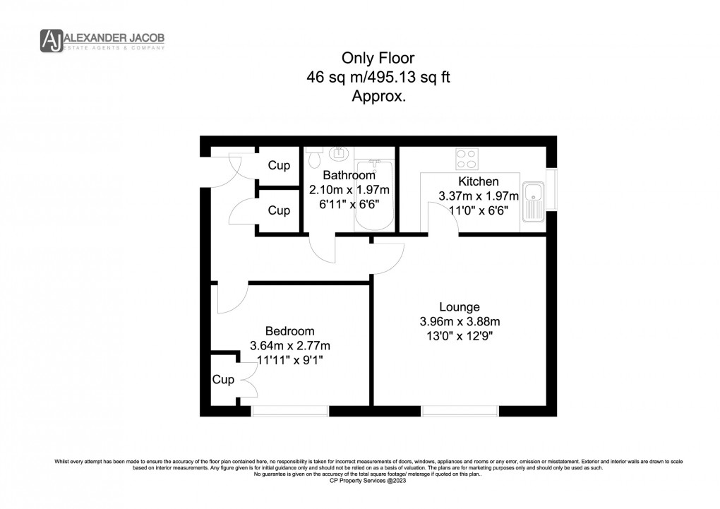 Floorplan for Retford, Nottinghamshire