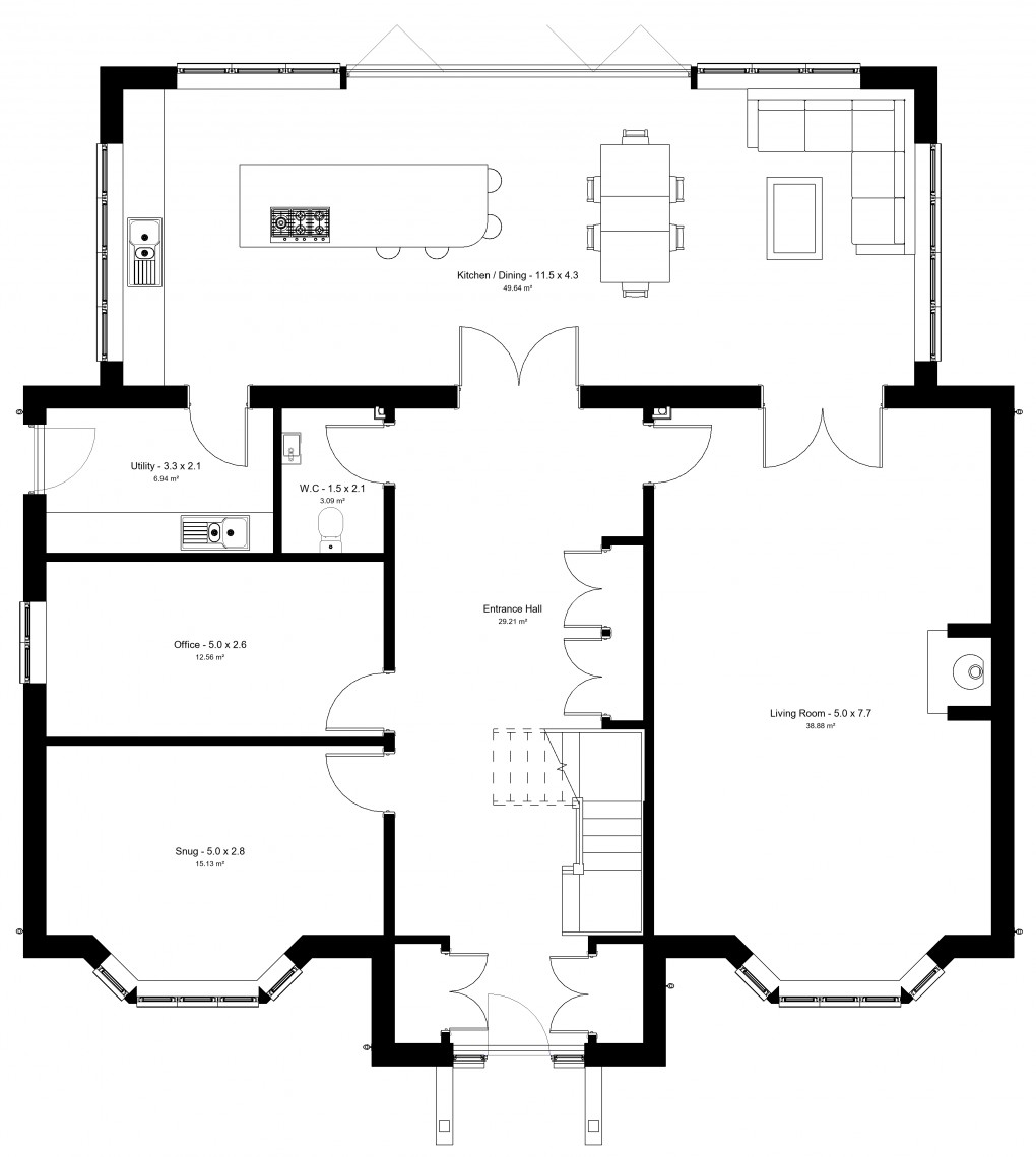 Floorplan for North Wheatley, Retford, Nottinghamshire