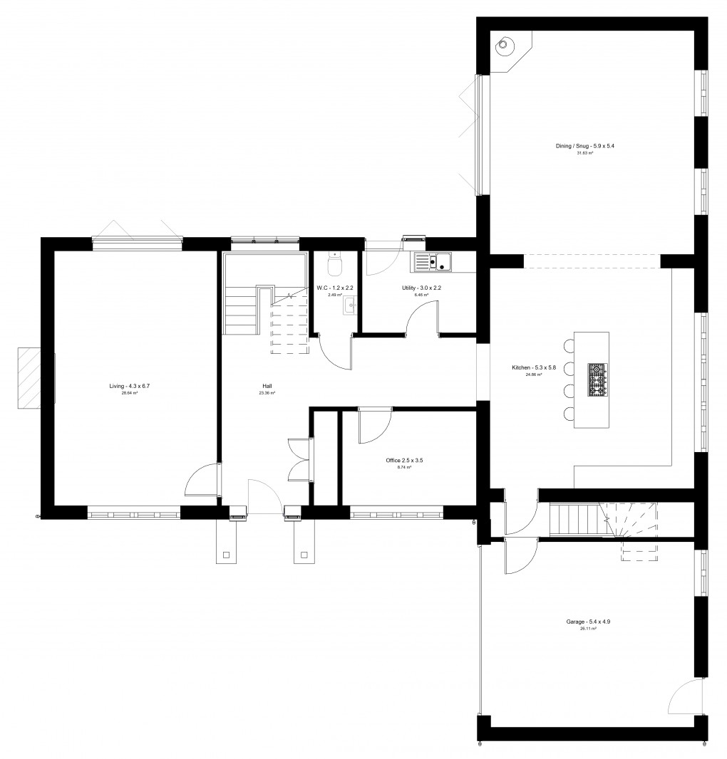 Floorplan for North Wheatley, Retford, Nottinghamshire