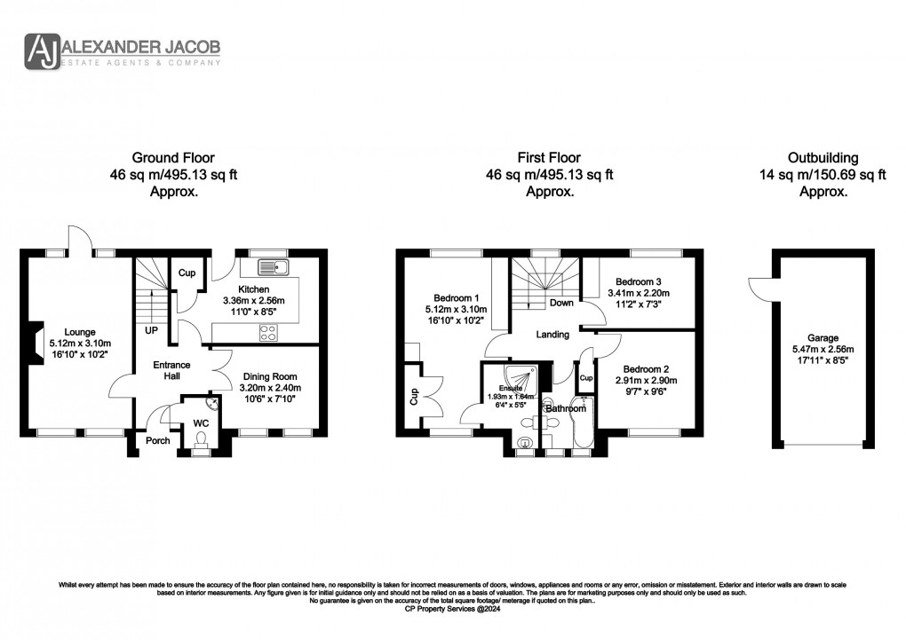 Floorplan for Gateford, Worksop, Nottinghamshire