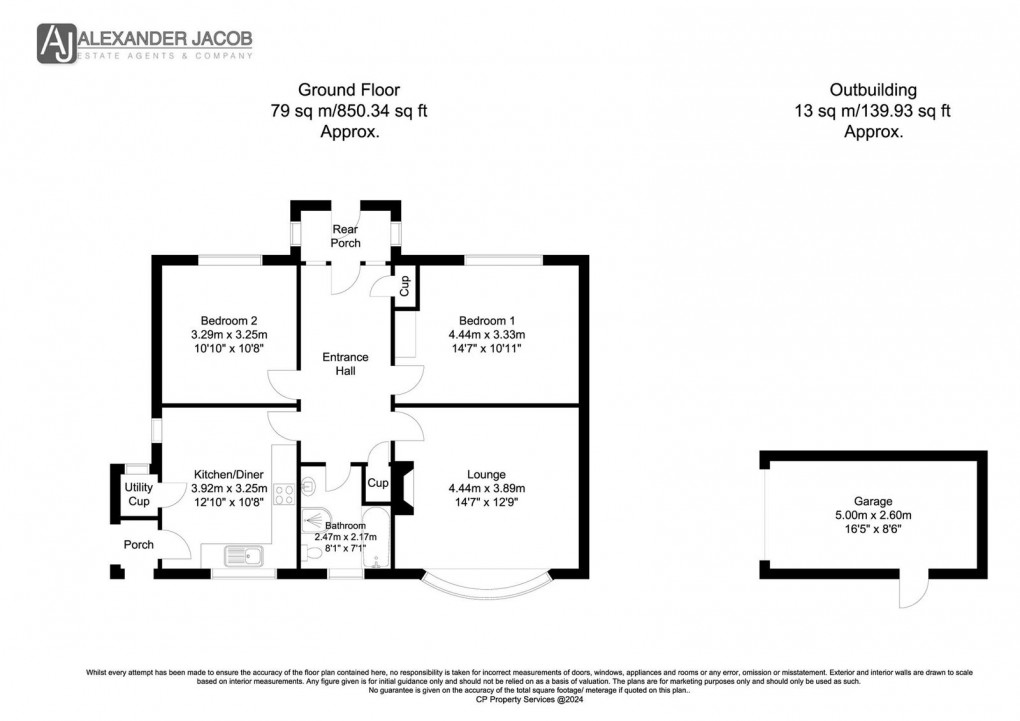 Floorplan for Rampton, Retford, Nottinghamshire