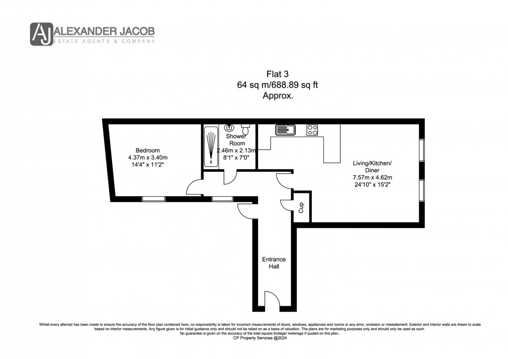 Floorplan for Bridgegate, Retford, Nottinghamshire