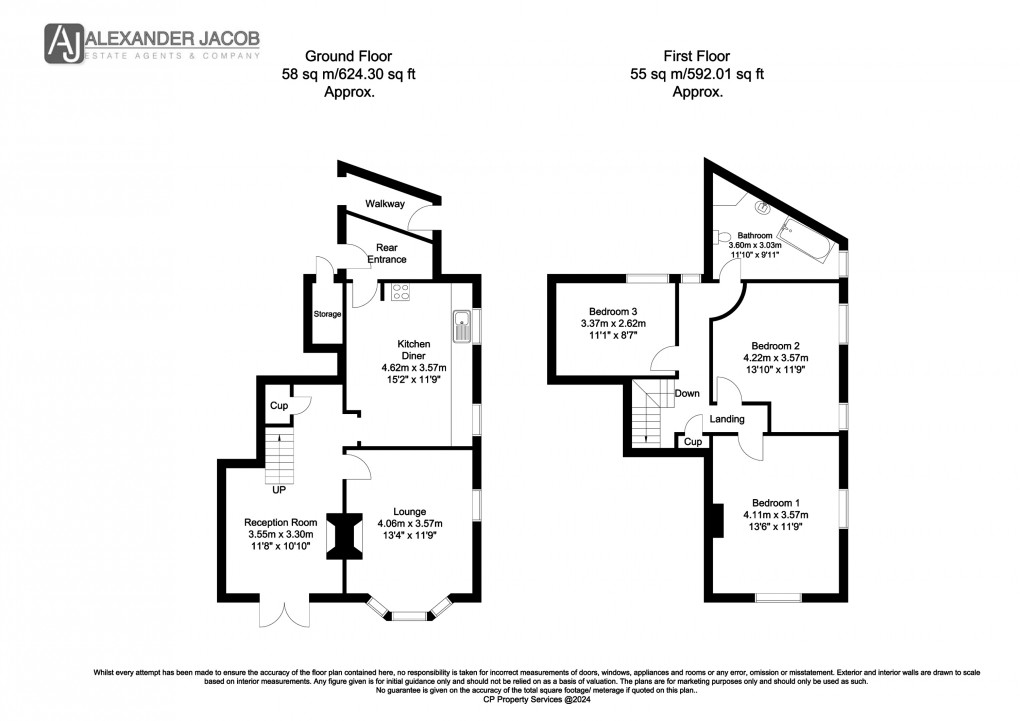 Floorplan for Myrtle Street, Retford, Nottinghamshire