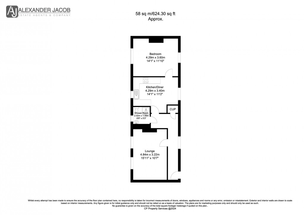 Floorplan for Moorgate, Retford, Nottinghamshire