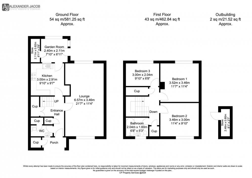 Floorplan for Ranskill, Retford, Nottinghamshire