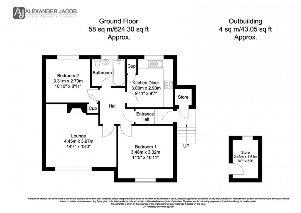 Floorplan for Woodlands, Retford, Nottinghamshire