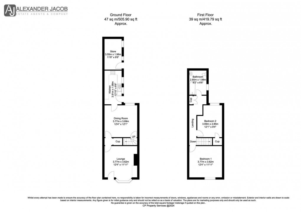 Floorplan for Albert Road, Retford, Nottinghamshire