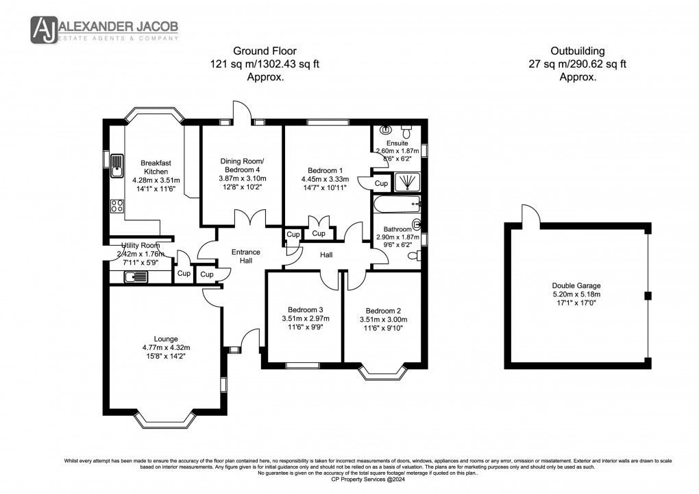 Floorplan for Marquis Gardens, Retford, Nottinghamshire