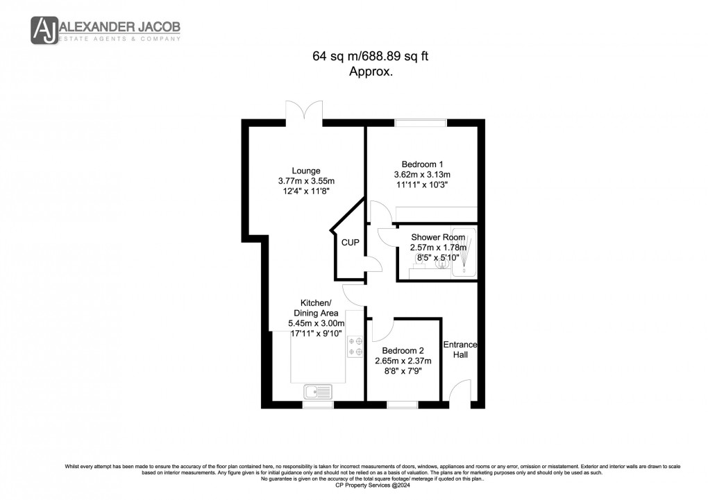 Floorplan for New Court Gardens, Retford, Nottinghamshire