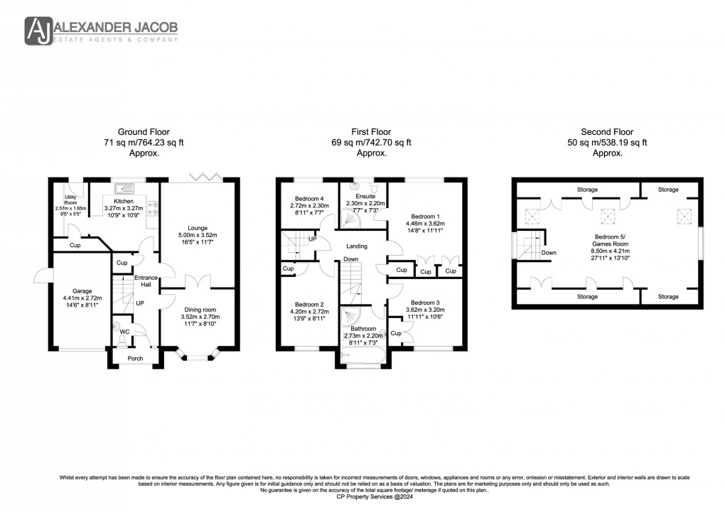 Floorplan for Spruce Court, Worksop, Nottinghamshire