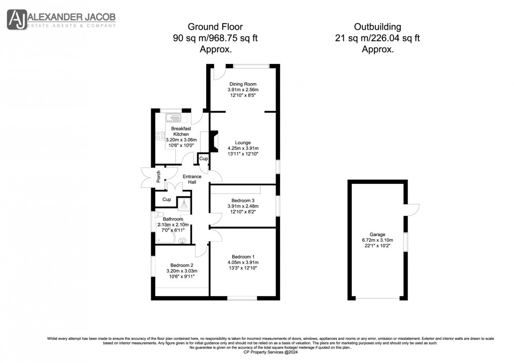 Floorplan for Gloucester Road, Worksop, Nottinghamshire