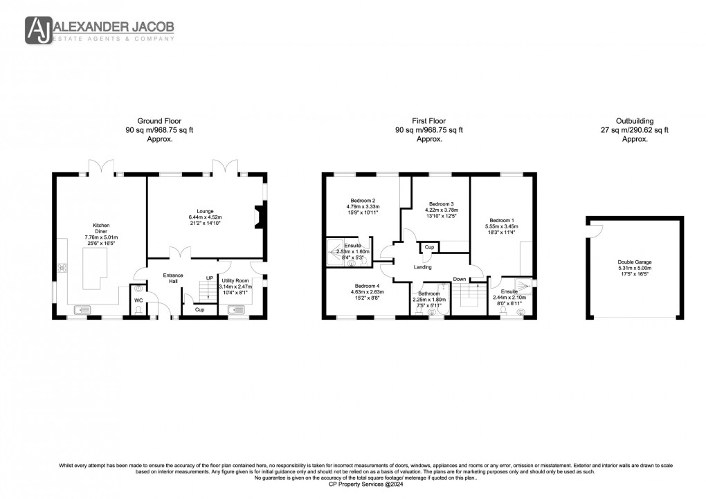 Floorplan for Sutton, Retford, Nottinghamshire