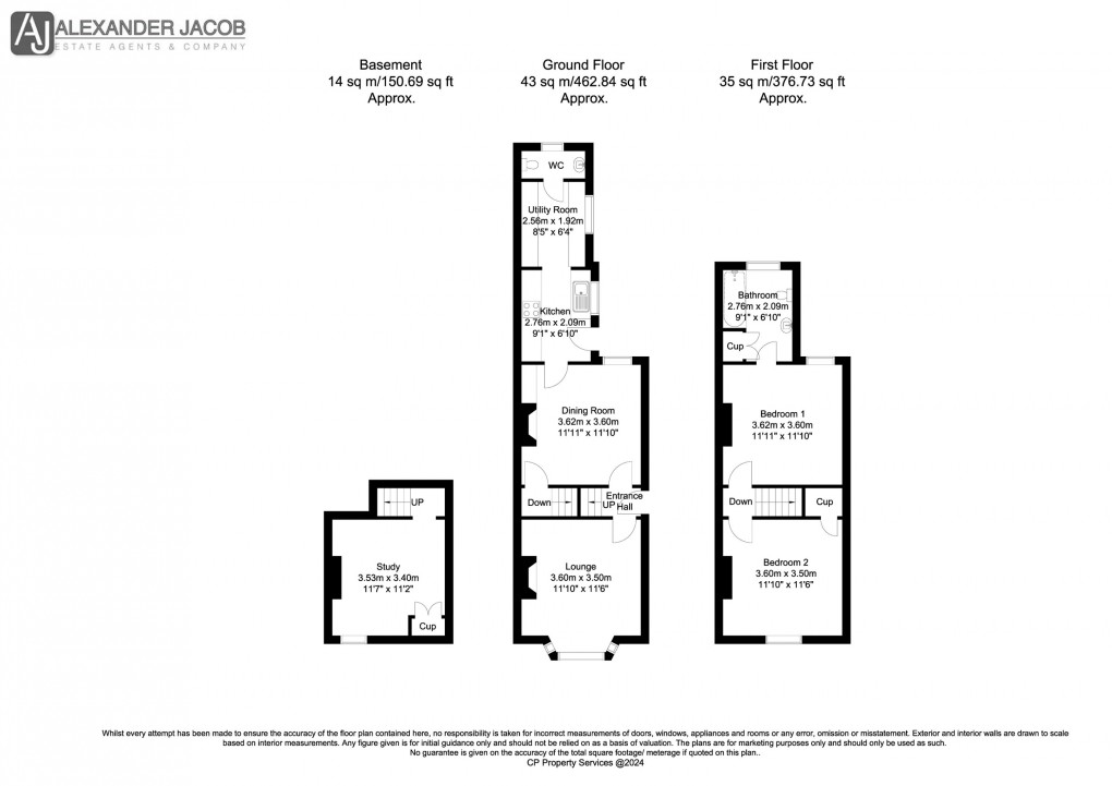 Floorplan for Century Road, Retford, Nottinghamshire