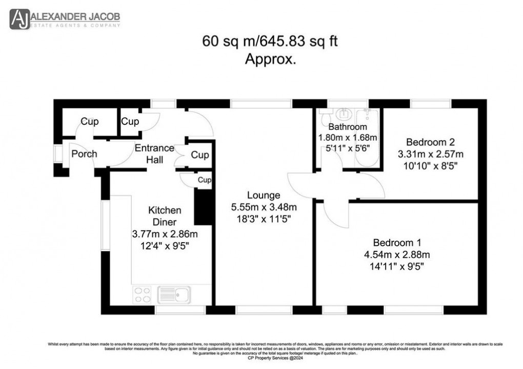 Floorplan for The Oval, Retford, Nottinghamshire