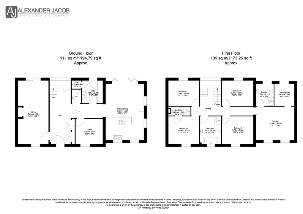 Floorplan for Sturton-Le-Steeple, Retford, Nottinghamshire