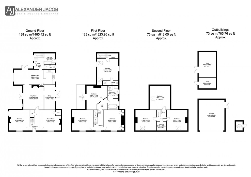 Floorplan for Saundby, Retford, Nottinghamshire