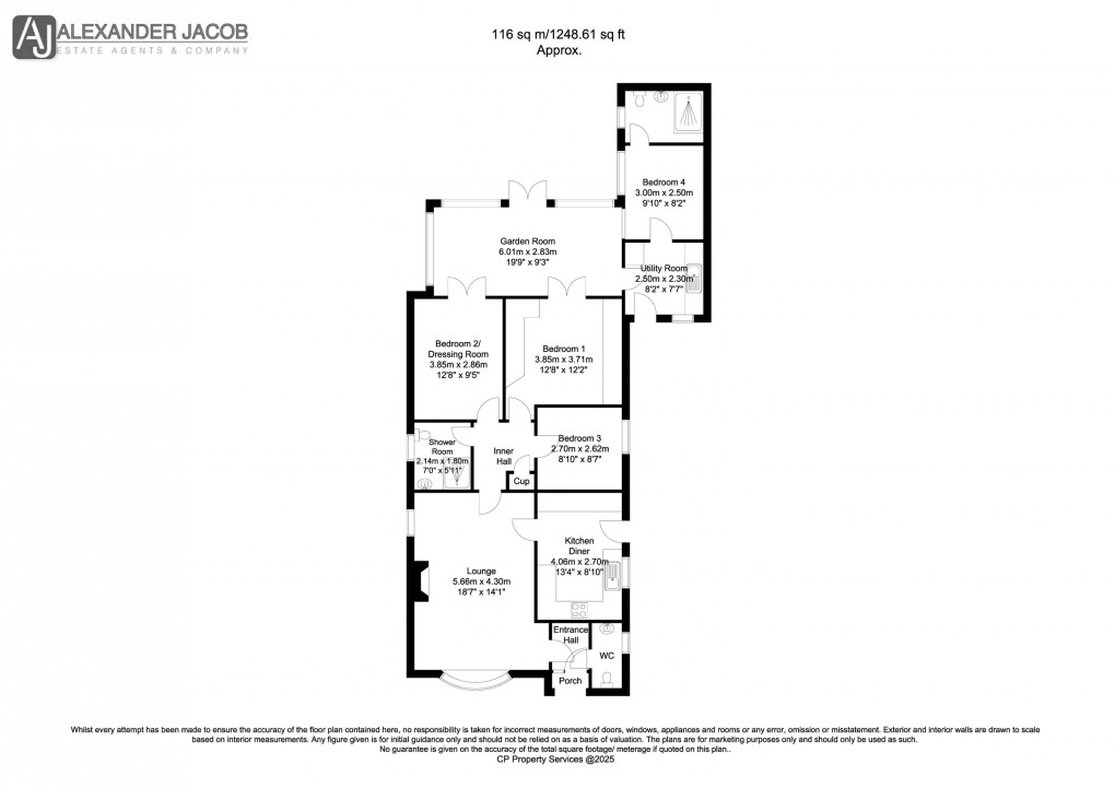 Floorplan for Tuxford, Newark, Nottinghamshire